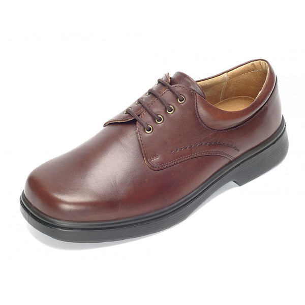 EasyB Men's SHANNON - 4E Deep Leather LaceUp Shoe