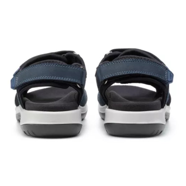 HOTTER WALK II Navy Nubuck Velcro Comfort Walking Sandal -Extra Wide EEE Fit