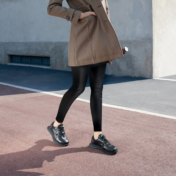 YDA Trainers in Black Leather Black Sole (Unisex)