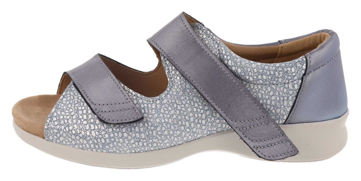 EasyB BUGLE Sandal Sky Blue Multi Leather 2E-4E Fit Ladies