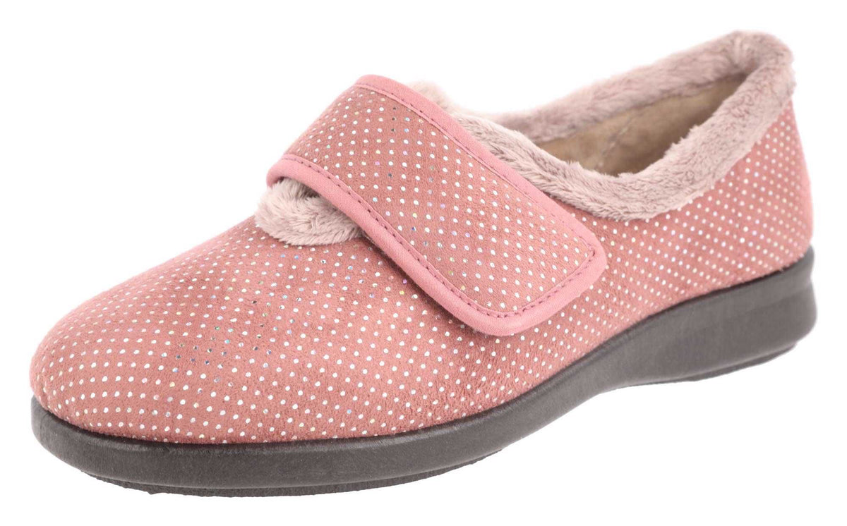 EasyB HEIDI Ladies Slippers Faux Fur lining