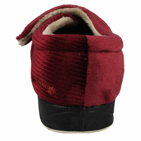 Padders Hug Slippers - Winter Red Sparkle Cord
