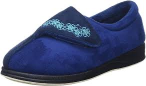 PADDERS HUG Ladies Slippers - Royal Blue Combi