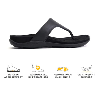 STRIVE ANTIBES Ladies Sandal Black & Silver