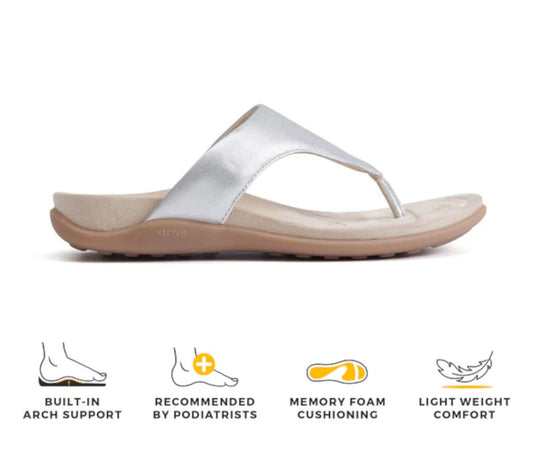 STRIVE ANTIBES Ladies Sandal Black & Silver