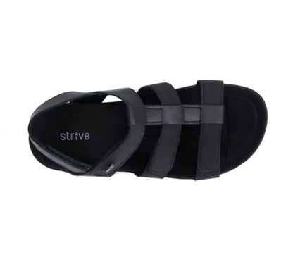 STRIVE CASSIS Ladies Sandal - Black & Gold