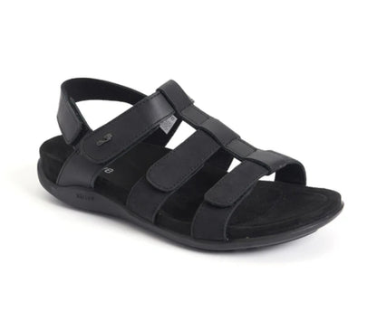 STRIVE CASSIS Ladies Sandal - Black & Gold