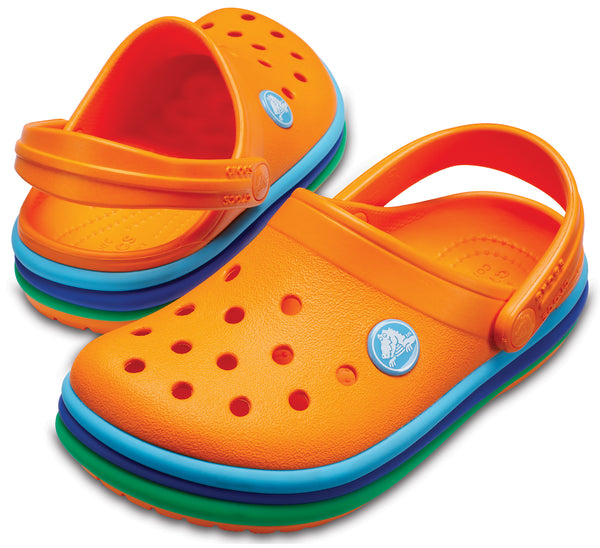 Orange 2025 kids crocs