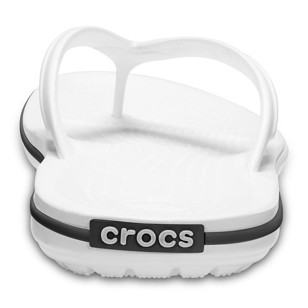 BUY 2 PAIRS FOR £20 - Crocs Crocband Flip Mens - White - 11003-100