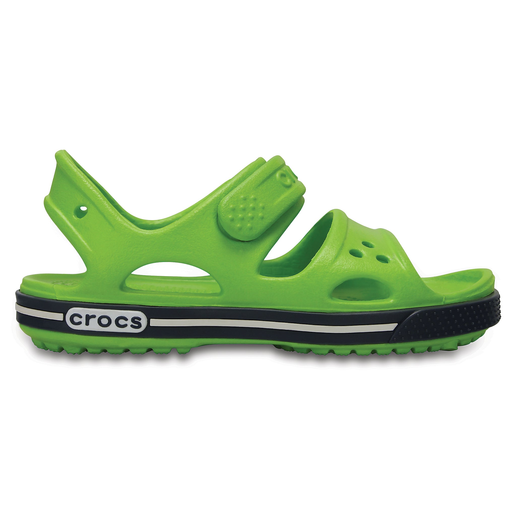 SALE Crocs KIDS Crocband II Sandal Volt Green/ Navy 14854-334 –  Footwear Solutions
