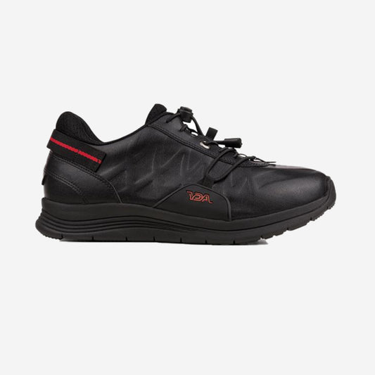 YDA Trainers in Black Leather Black Sole (Unisex)