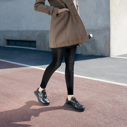 YDA Trainers in Black Leather Black Sole (Unisex)